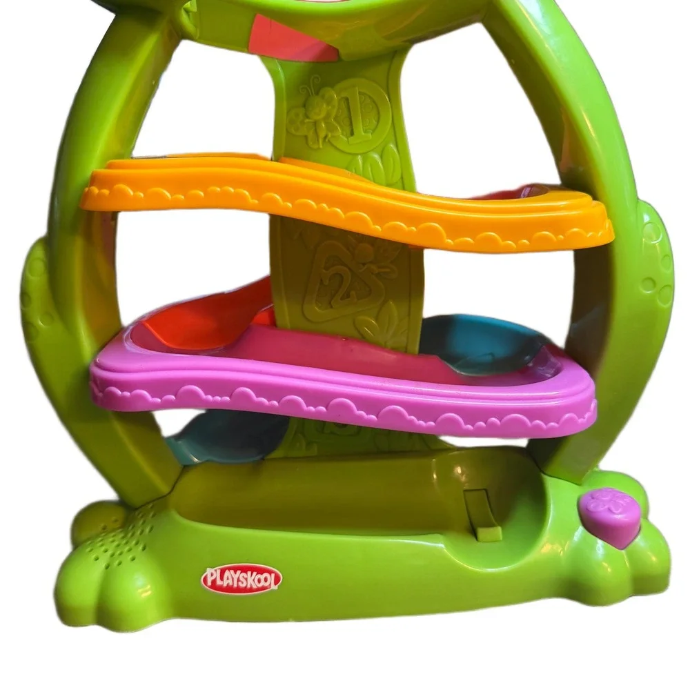 Playskool Feed Me Froggy Ball Ramp Toddler Toy Green Hasbro A7378 with 3 Balls